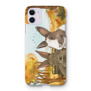 Watercolour: Custom Two Pet Phone Case - Paw & Glory - Dog Portraits - Pet Portraits