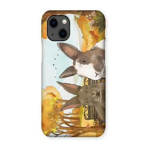 Watercolour: Custom Two Pet Phone Case - Paw & Glory - Dog Portraits - Pet Portraits