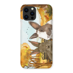 Watercolour: Custom Two Pet Phone Case - Paw & Glory - Dog Portraits - Pet Portraits