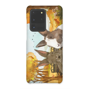 Watercolour: Custom Two Pet Phone Case - Paw & Glory - Dog Portraits - Pet Portraits