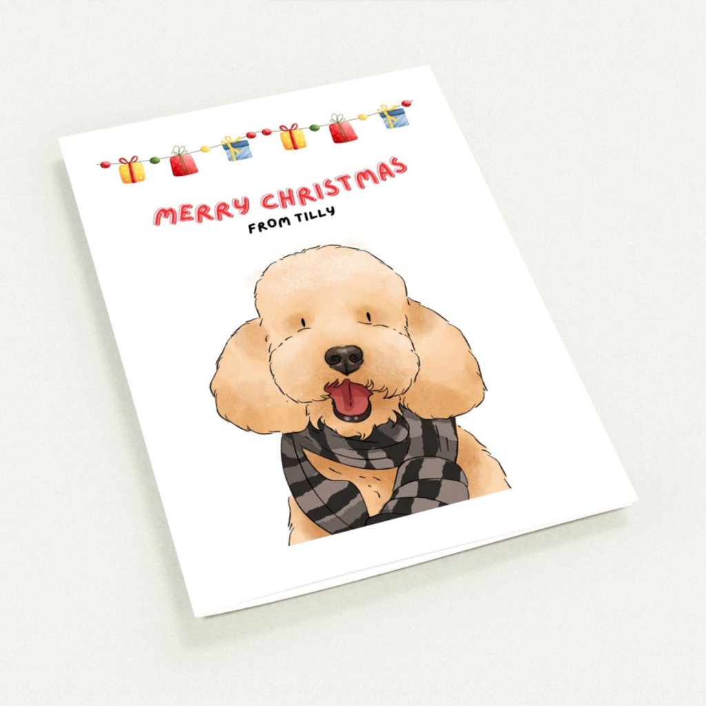 Watercolour Pet Christmas Cards - Paw & Glory - Dog Portraits - Pet Portraits