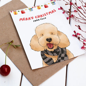 Watercolour Pet Christmas Cards - Paw & Glory - Dog Portraits - Pet Portraits