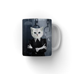 Wednesday (Adams Family Inspired): Custom Pet Coffee Mug - Paw & Glory - Dog Portraits - Pet Portraits