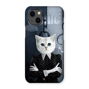 Wednesday (Adams Family Inspired): Custom Pet Phone Case - Paw & Glory - Dog Portraits - Pet Portraits