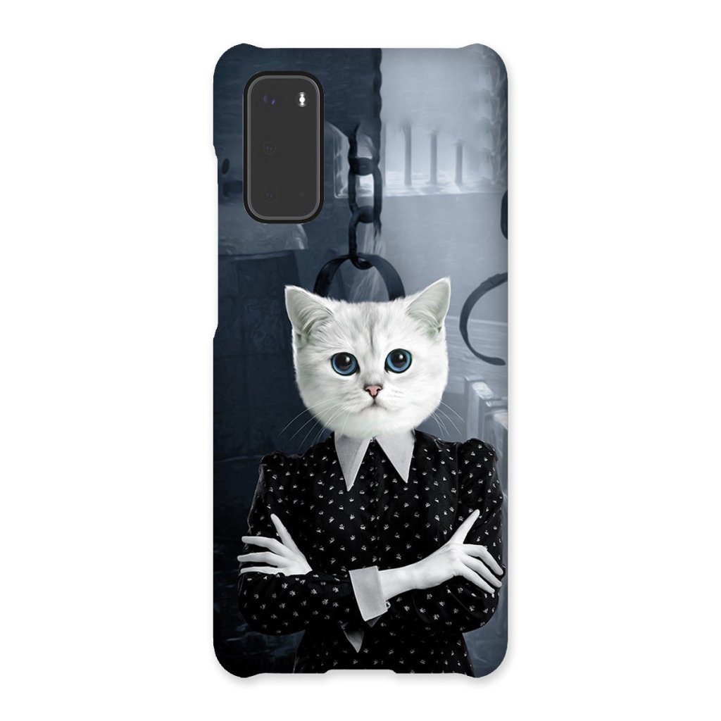 Wednesday (Adams Family Inspired): Custom Pet Phone Case - Paw & Glory - Dog Portraits - Pet Portraits