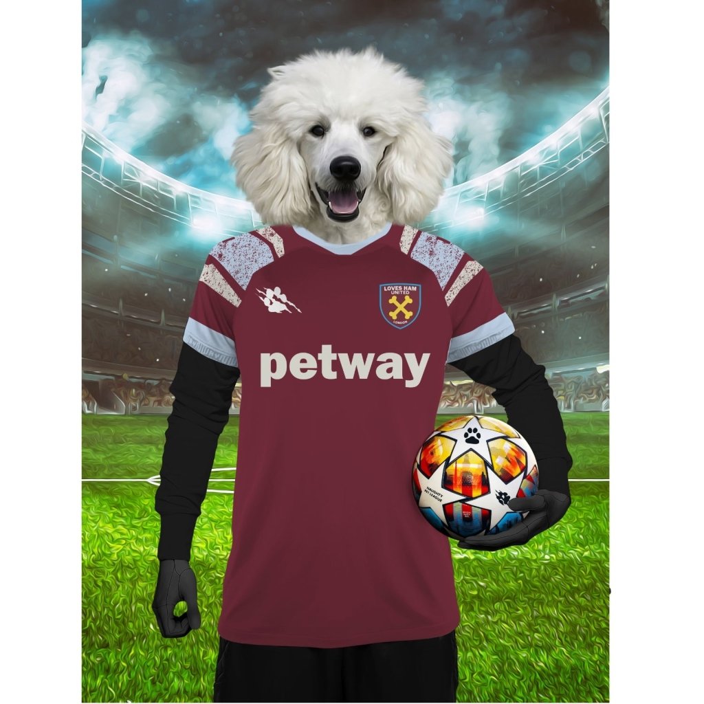 West Ham Football Club: Custom Digital Download Pet Portrait - Paw & Glory - Dog Portraits - Pet Portraits