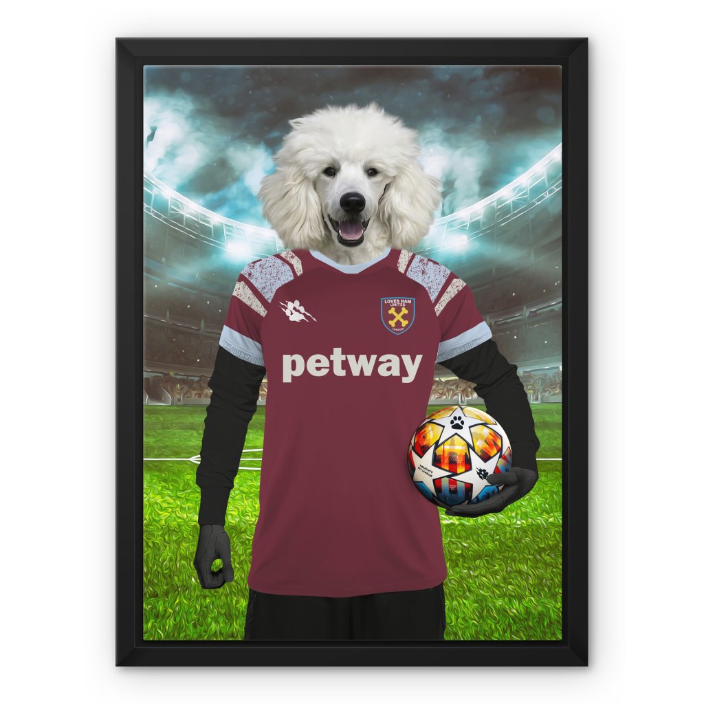 West Ham Football Club: Custom Pet Canvas - Paw & Glory - Dog Portraits - Pet Portraits