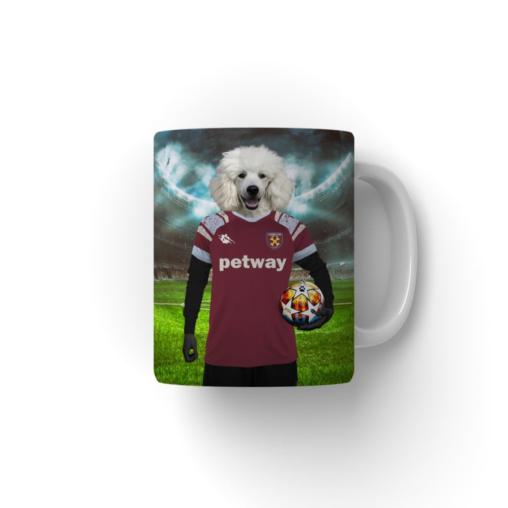 West Ham Football Club: Custom Pet Mug - Paw & Glory - Dog Portraits - Pet Portraits