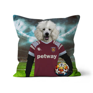 West Ham Football Club: Custom Pet Pillow - Paw & Glory - Dog Portraits - Pet Portraits