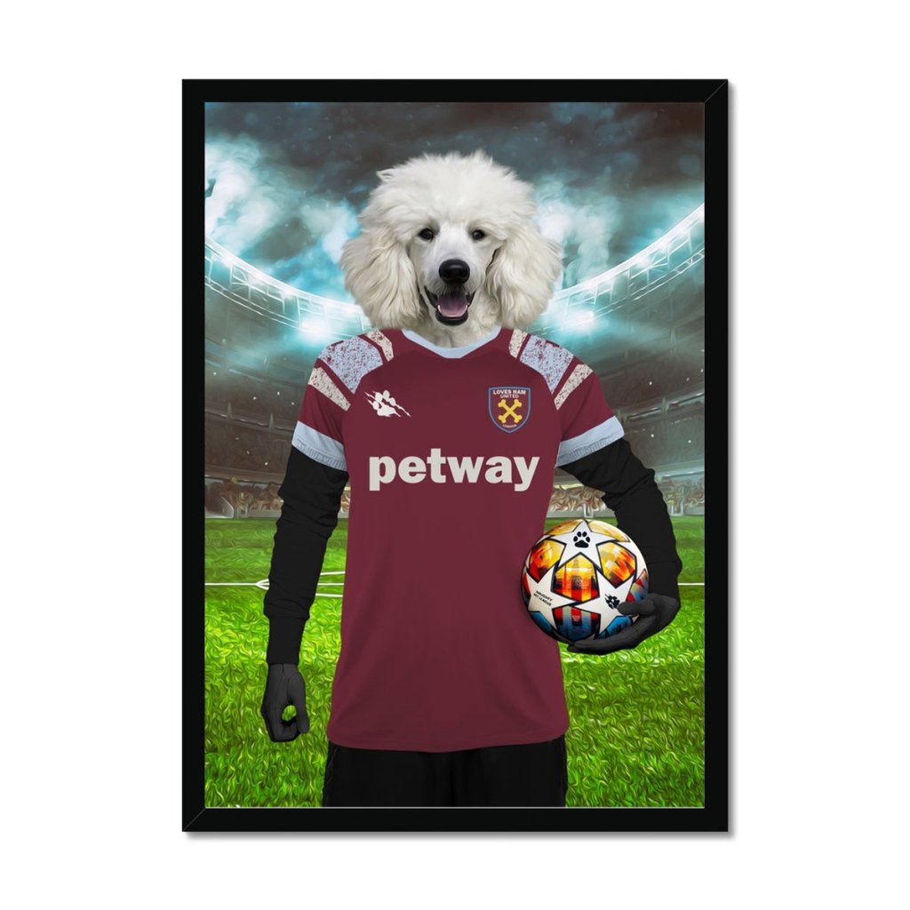 West Ham Football Club: Custom Pet Portrait - Paw & Glory - Dog Portraits - Pet Portraits