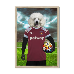 West Ham Football Club: Custom Pet Portrait - Paw & Glory - Dog Portraits - Pet Portraits