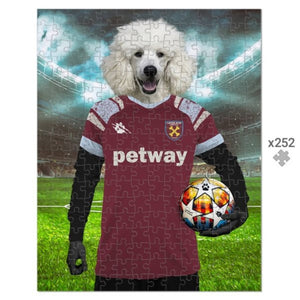 West Ham Football Club: Custom Pet Puzzle - Paw & Glory - Dog Portraits - Pet Portraits