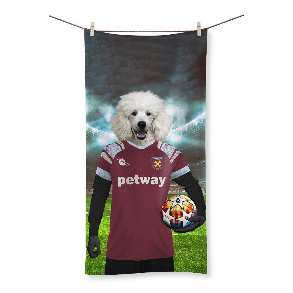 West Ham Football Club: Custom Pet Towel - Paw & Glory - Dog Portraits - Pet Portraits