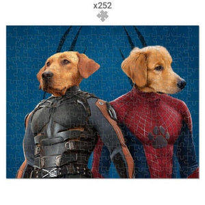 Wolverine & Spider Paw: Custom Pet Puzzle - Paw & Glory - Dog Portraits - Pet Portraits