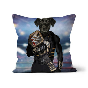 WWE Champ (Roman Reigns Inspired): Custom Pet Pillow - Paw & Glory - Dog Portraits - Pet Portraits