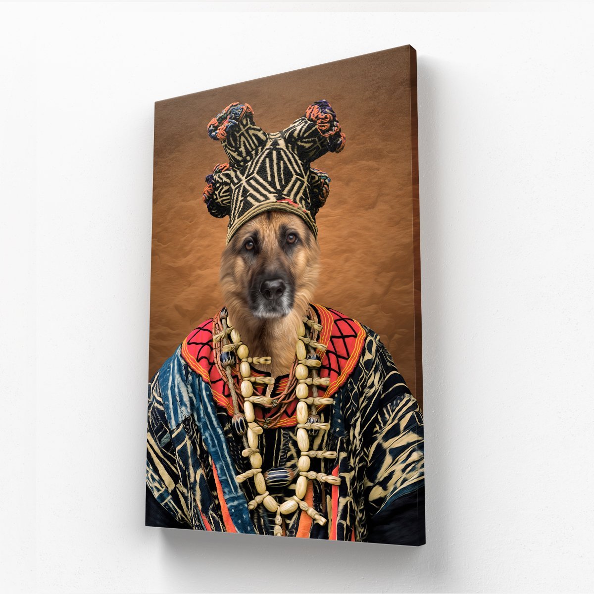 Zulu King: Custom Pet Canvas - Paw & Glory - Dog Portraits - Pet Portraits