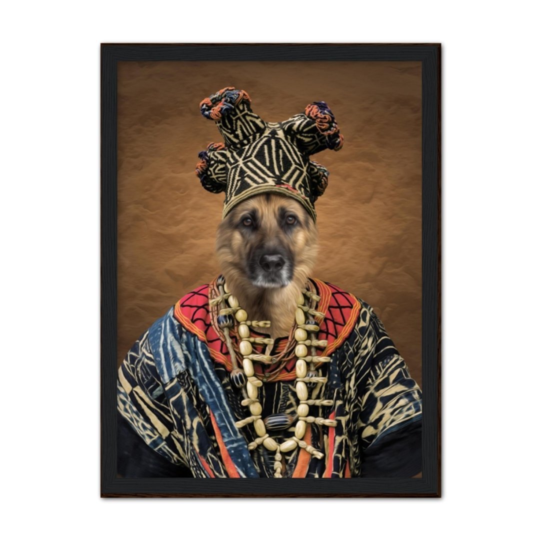 Zulu King: Custom Pet Portrait - Paw & Glory - Dog Portraits - Pet Portraits