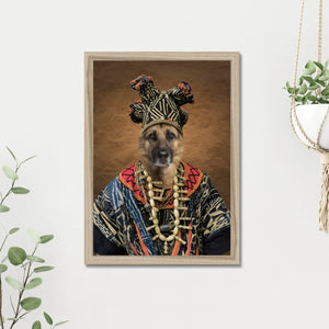 Zulu King: Custom Pet Portrait - Paw & Glory - Dog Portraits - Pet Portraits