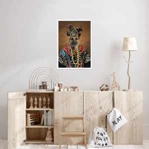 Zulu King: Custom Pet Poster - Paw & Glory - Dog Portraits - Pet Portraits