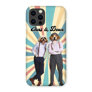 Chas & Dave: Custom Pet Phone Case - Paw & Glory - #pet portraits# - #dog portraits# - #pet portraits uk#pet oil paintings, oil paint pet portraits, custom pet oil painting, pet photo, custom dog, Pet portraits, Purr and mutt